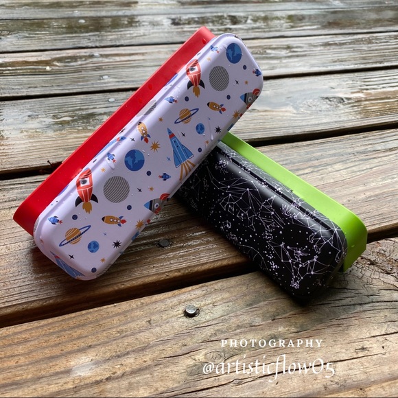 NEW! 2 Hinged Pencil Box and Glass Case - Picture 3 of 6